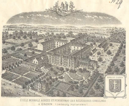 Prent Ursulinenklooster ca. 1900
